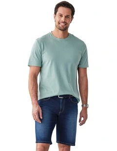 Basic Crew Tee in Sage