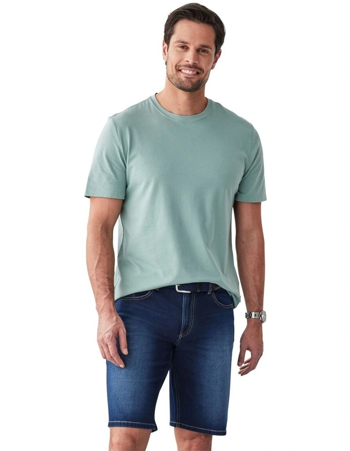Basic Crew Tee in Sage image 1