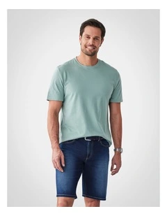 Basic Crew Tee in Sage