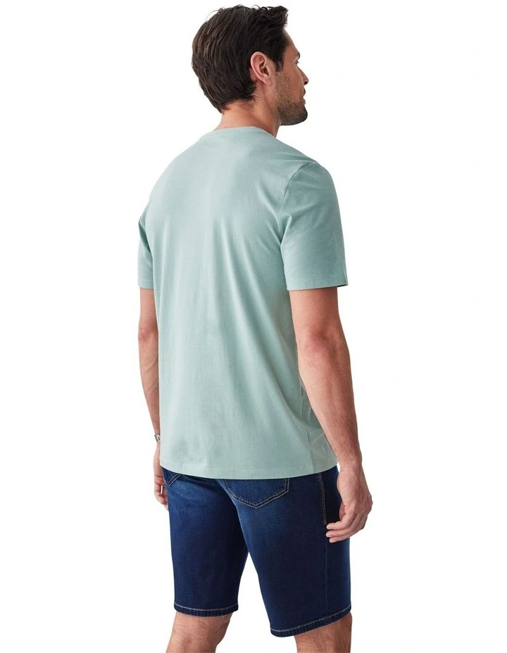 Basic Crew Tee in Sage image 2
