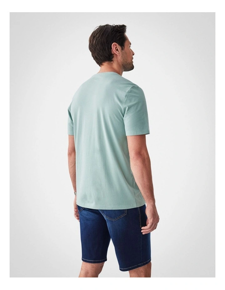 Basic Crew Tee in Sage image 2