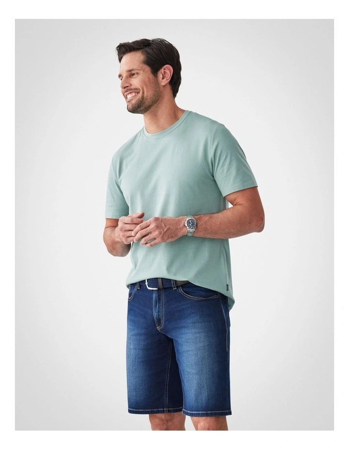 Basic Crew Tee in Sage image 4