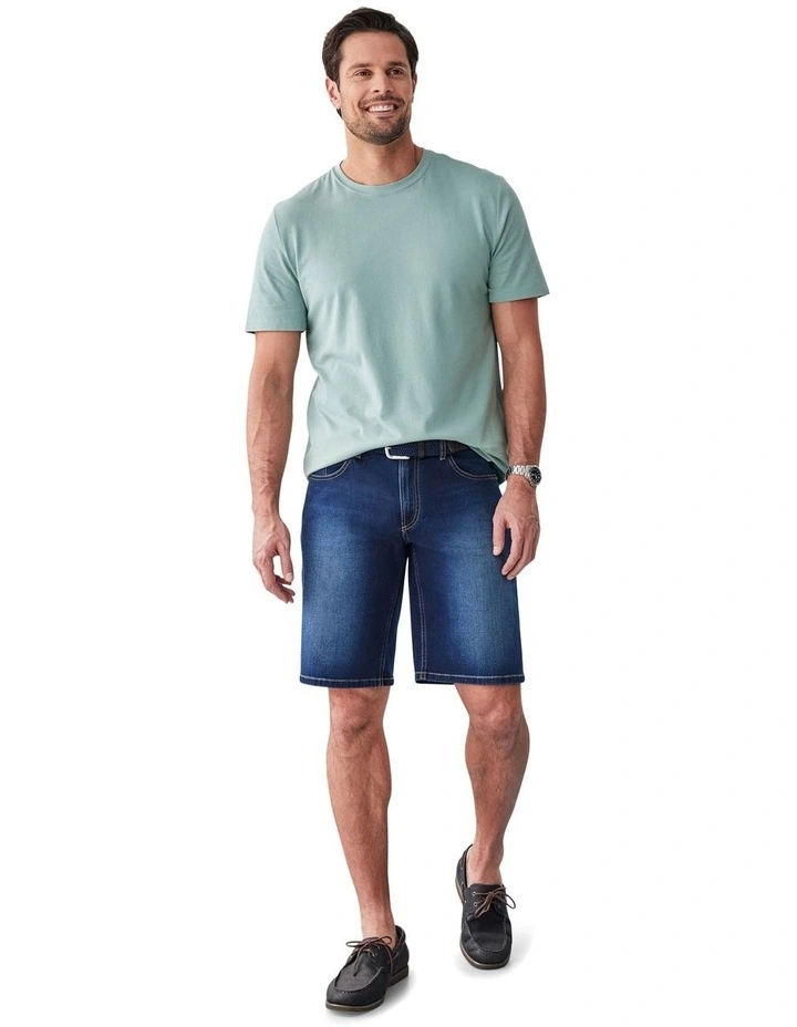 Basic Crew Tee in Sage image 5