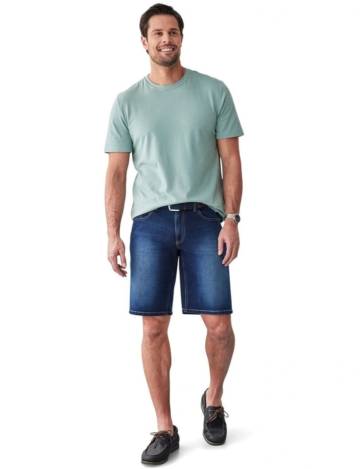 Basic Crew Tee in Sage image 5