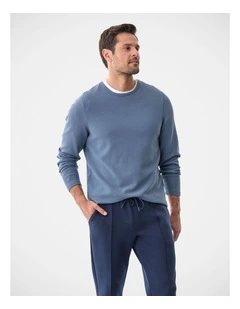 High Flex Waffle Crew Air Force Blue