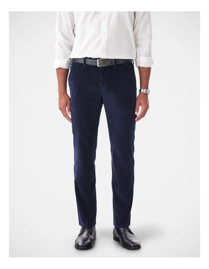 Stretch Cord Pant in Navy image 1