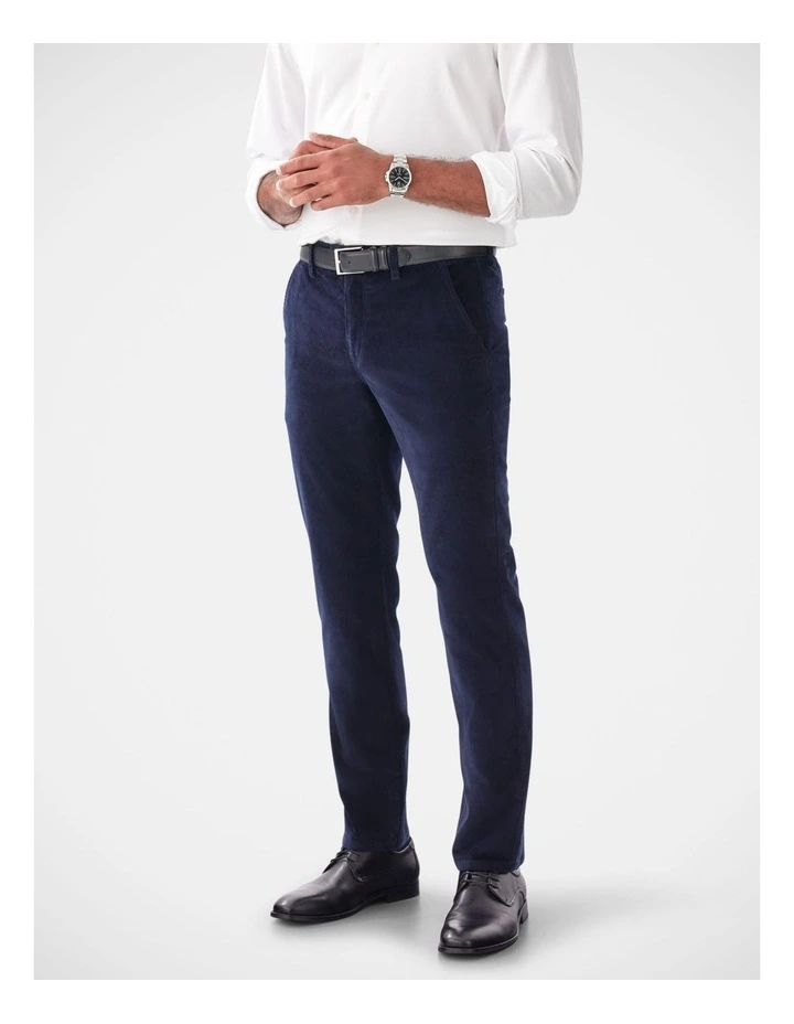 Stretch Cord Pant in Navy image 3