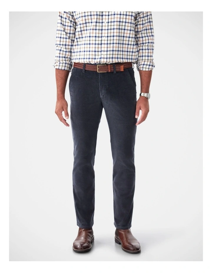 Stretch Cord Pant in Charcoal image 1