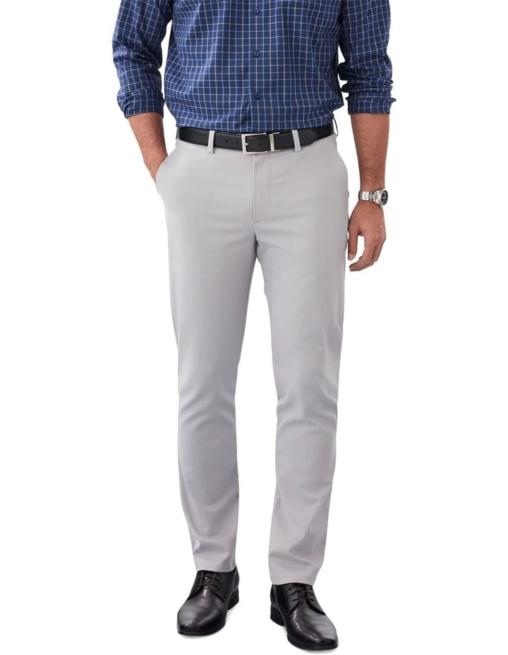 Non-Iron Modern Chino Pants in Grey image 1