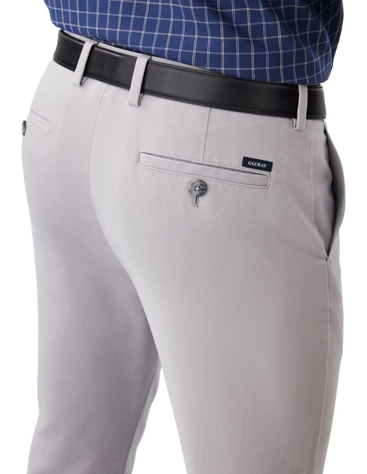 Non-Iron Modern Chino Pants in Grey image 3