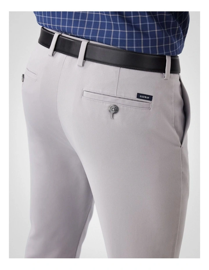 Non-Iron Modern Chino Pants in Grey image 3