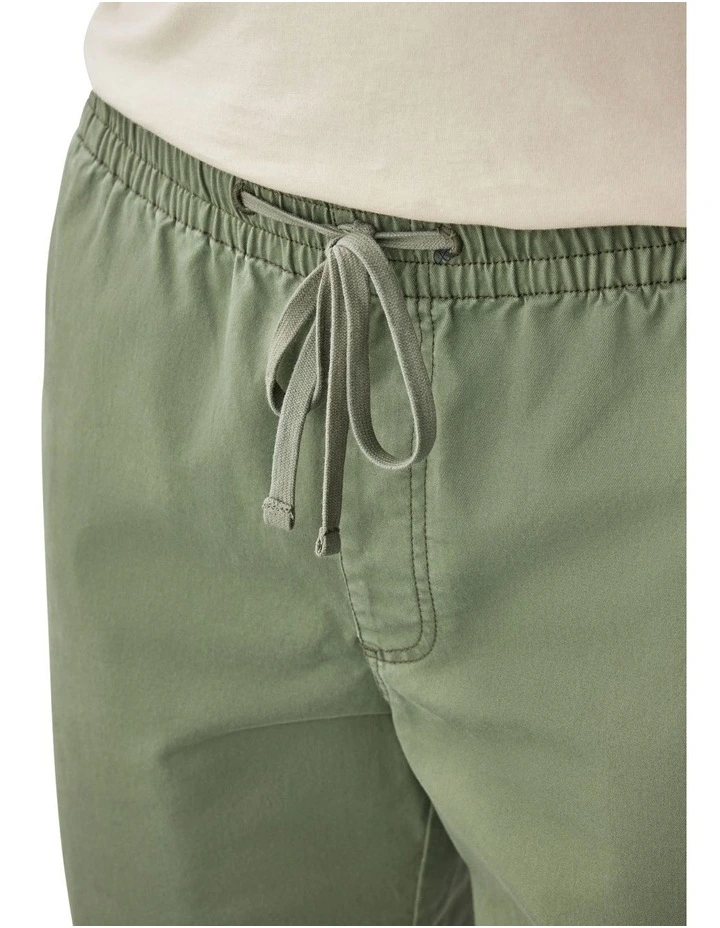 Throw On Short in Khaki image 3