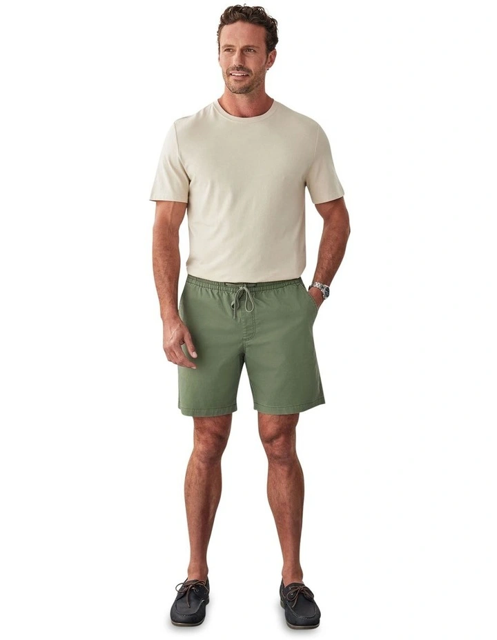 Throw On Short in Khaki image 5