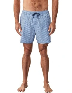 Geo Swim Short in Blue
