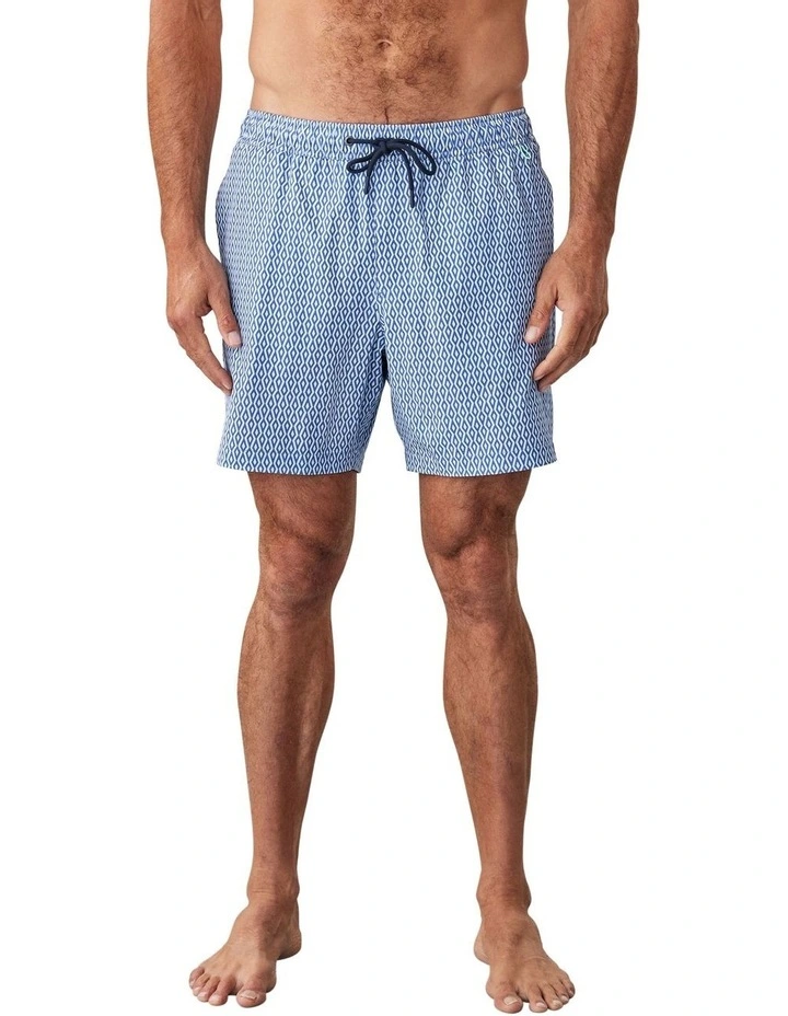 Geo Swim Short in Blue image 1