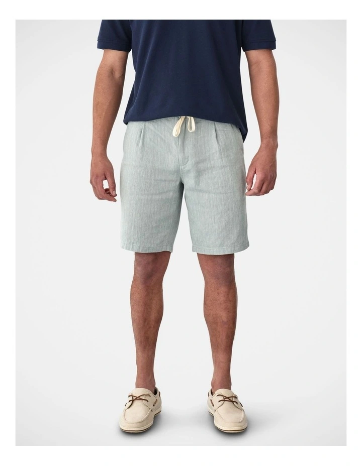 Drawstring Linen Blend Short Leaf image 1