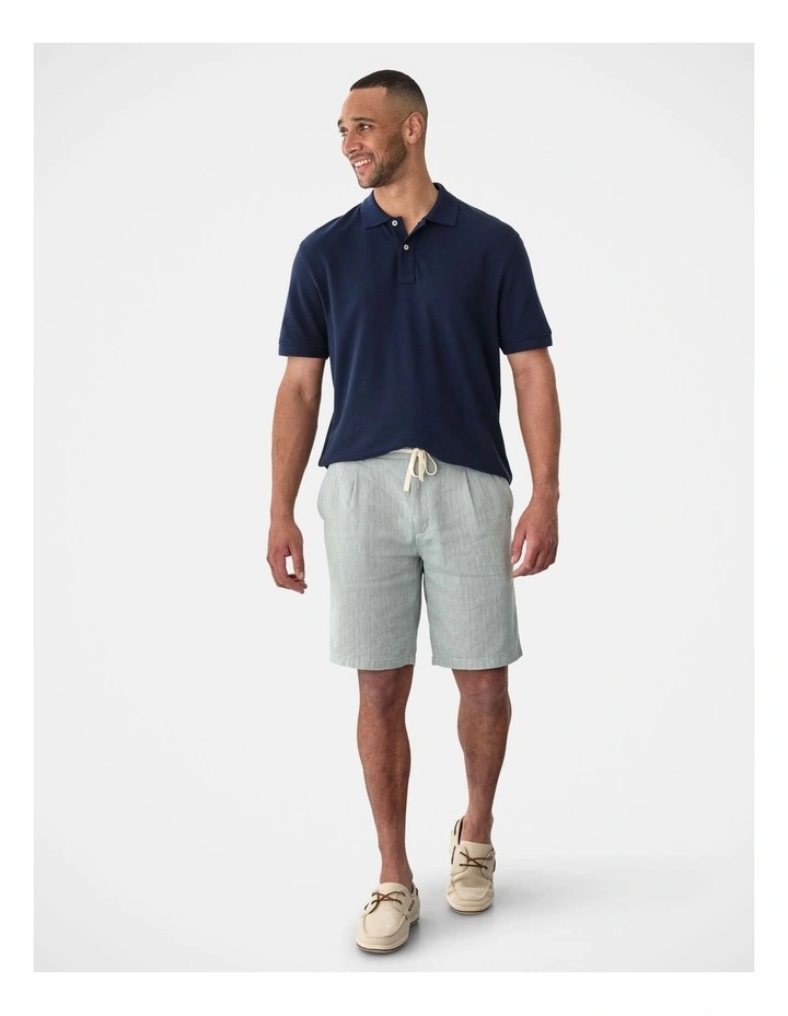 Drawstring Linen Blend Short Leaf image 5