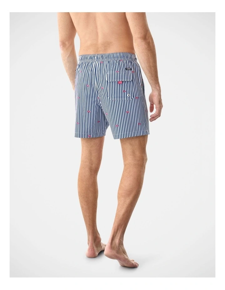 Flag Swim Short in Blue image 2