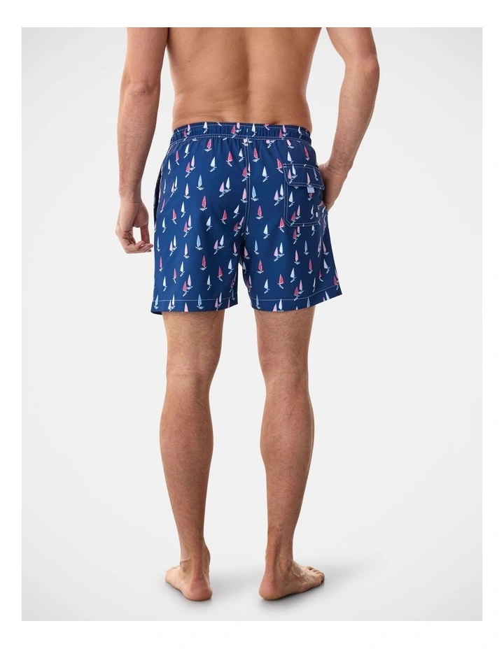 Sailing Swim Short in Navy image 2