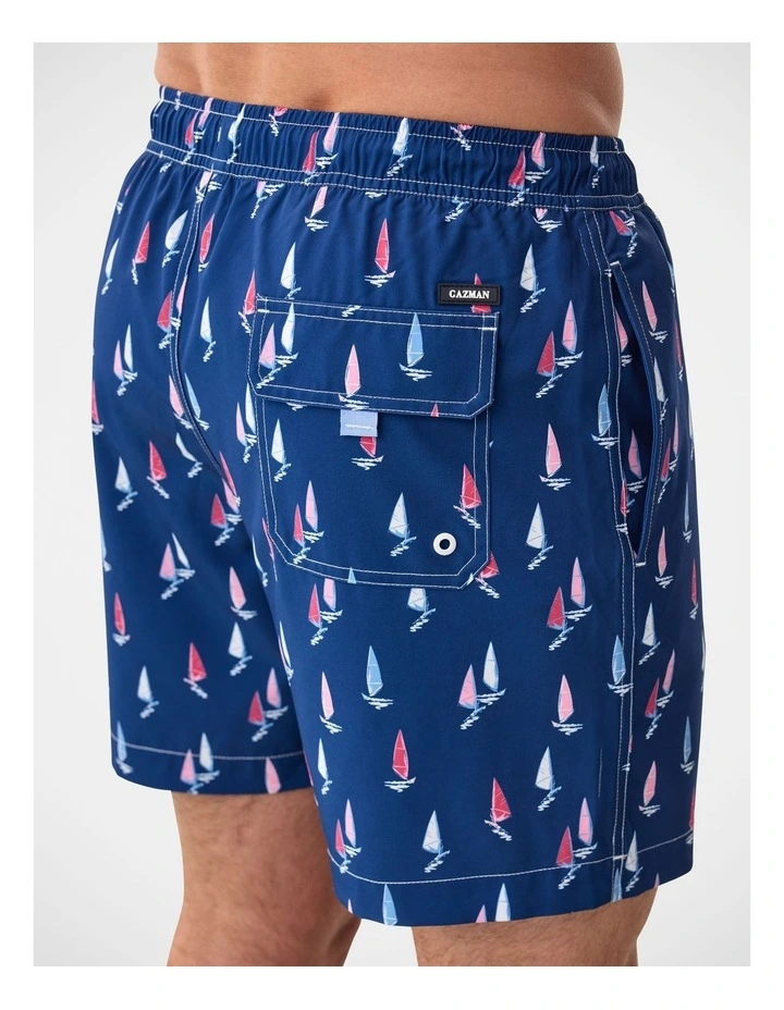 Sailing Swim Short in Navy image 3