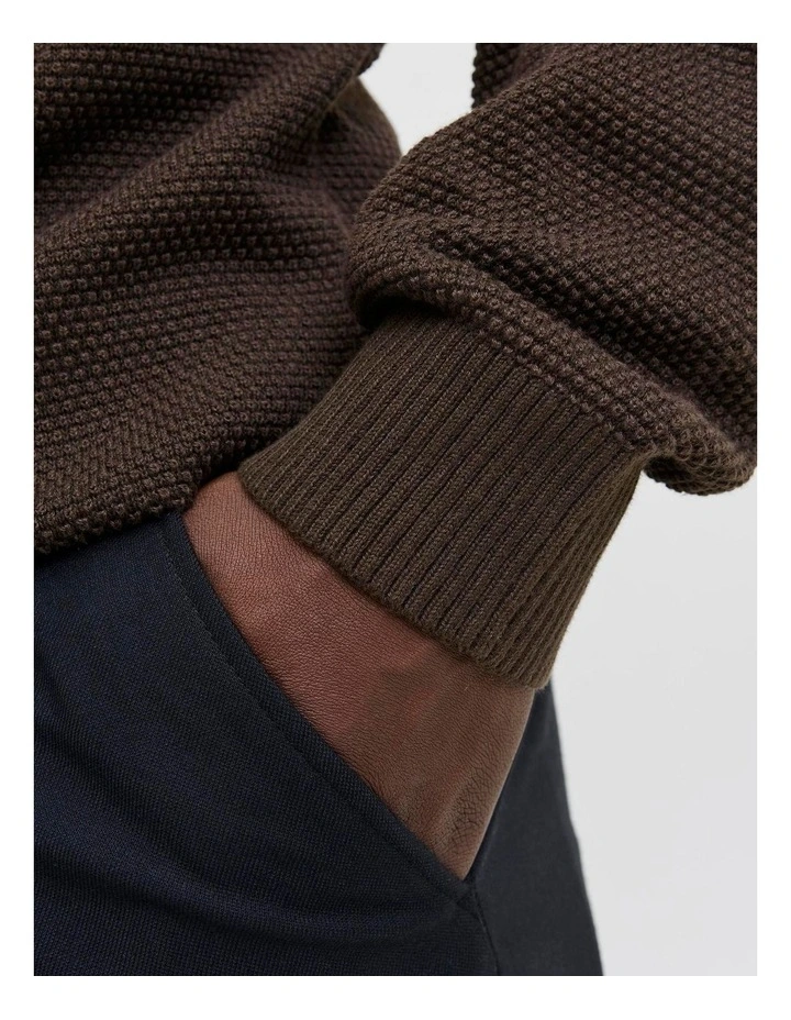 Globe Crew Neck Knit in Brown image 5