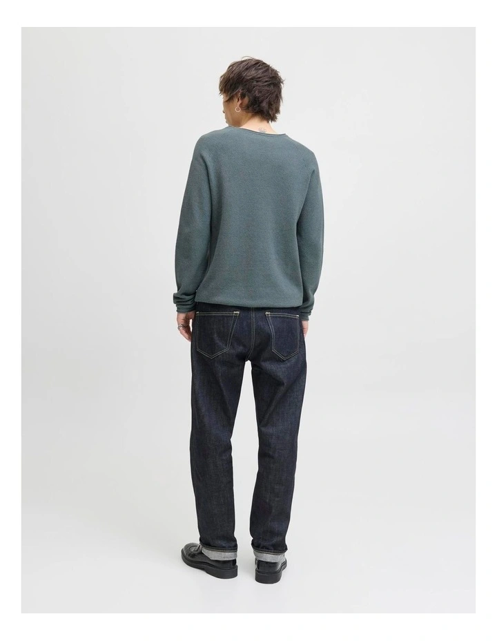 Hill Crew Neck Knit Pullover in Blue image 5