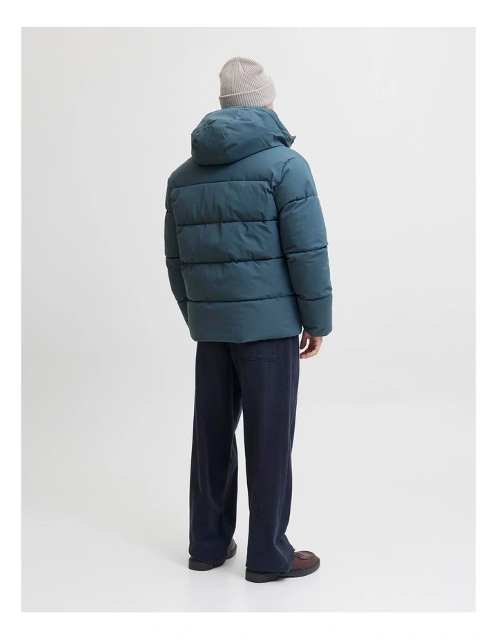 Global Puffer Jacket in Blue image 4