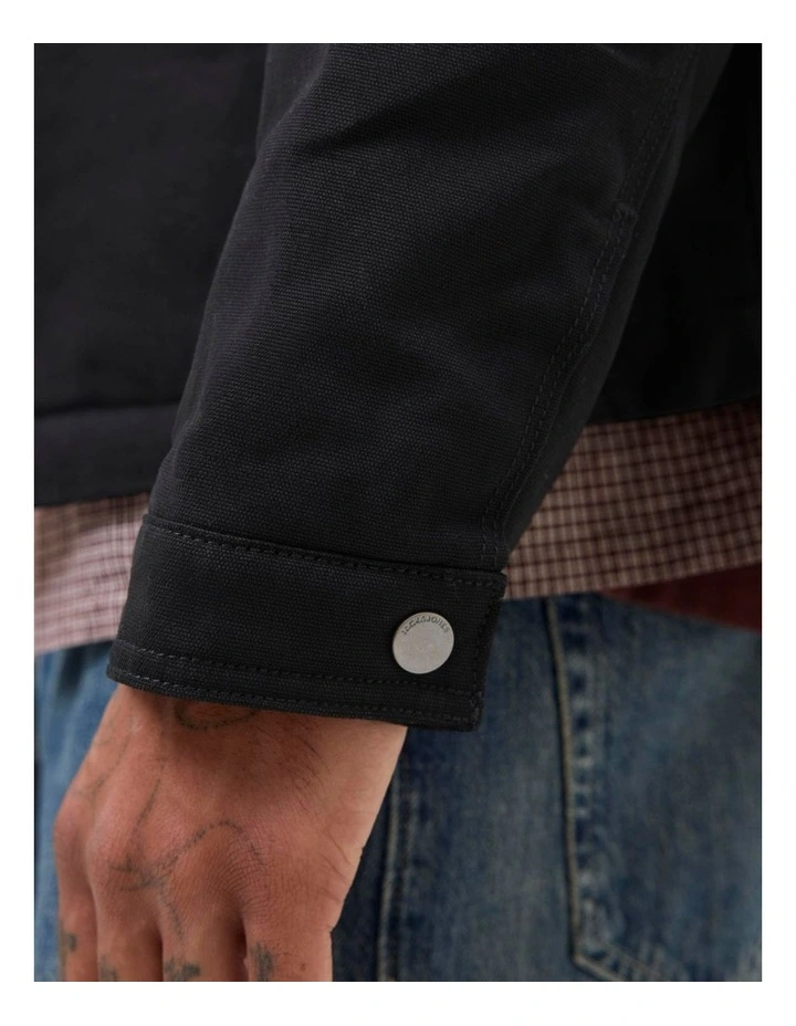 Dover Worker Jacket in Black image 6