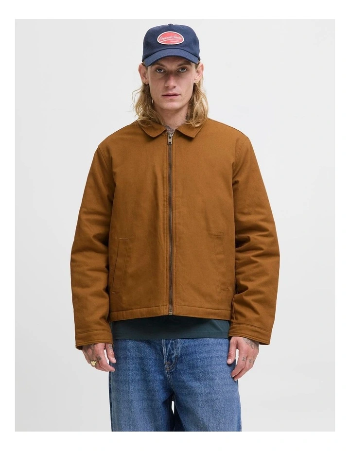 Dover Worker Jacket in Brown image 1