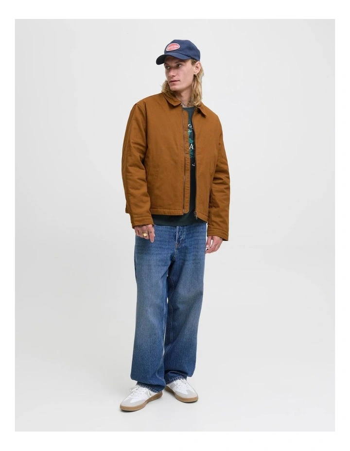Dover Worker Jacket in Brown image 3