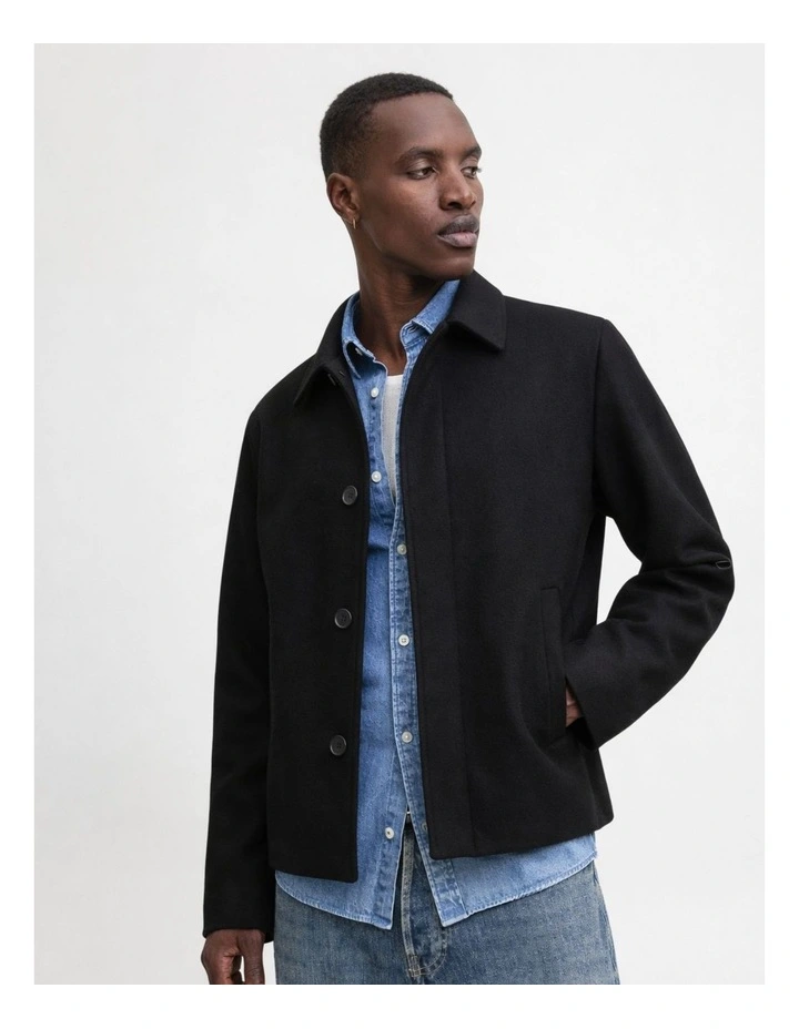 Harris Short Coat in Black image 2