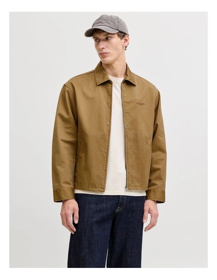 Blufelix Blouson Jacket in Brown image 1