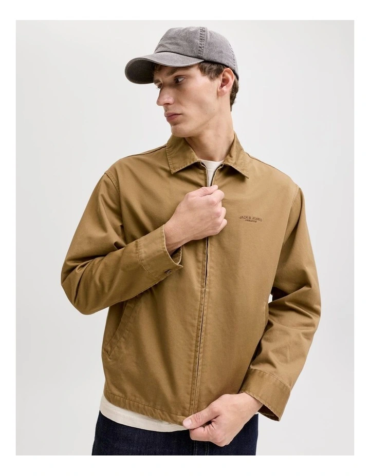Blufelix Blouson Jacket in Brown image 2