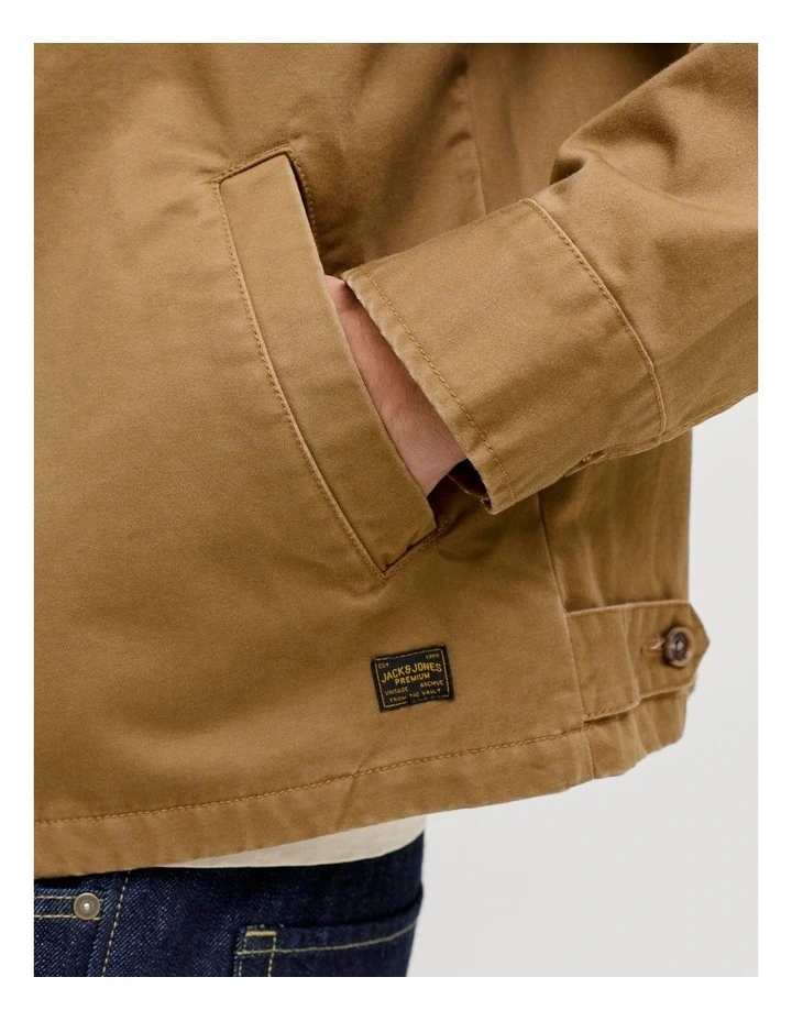 Blufelix Blouson Jacket in Brown image 3