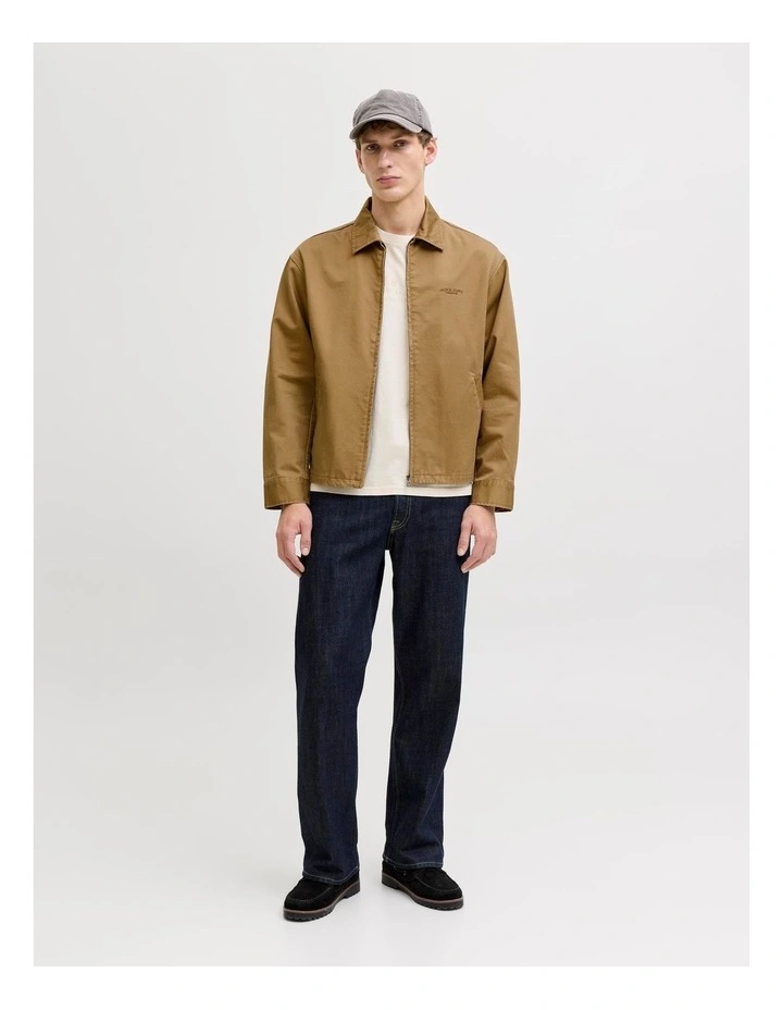 Blufelix Blouson Jacket in Brown image 4