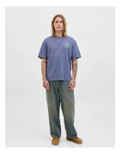 Flower Market T-Shirt in Nightshadow blue