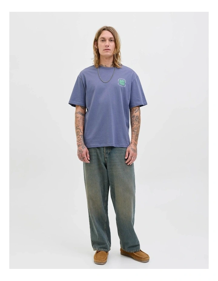 Flower Market T-Shirt in Nightshadow blue image 1