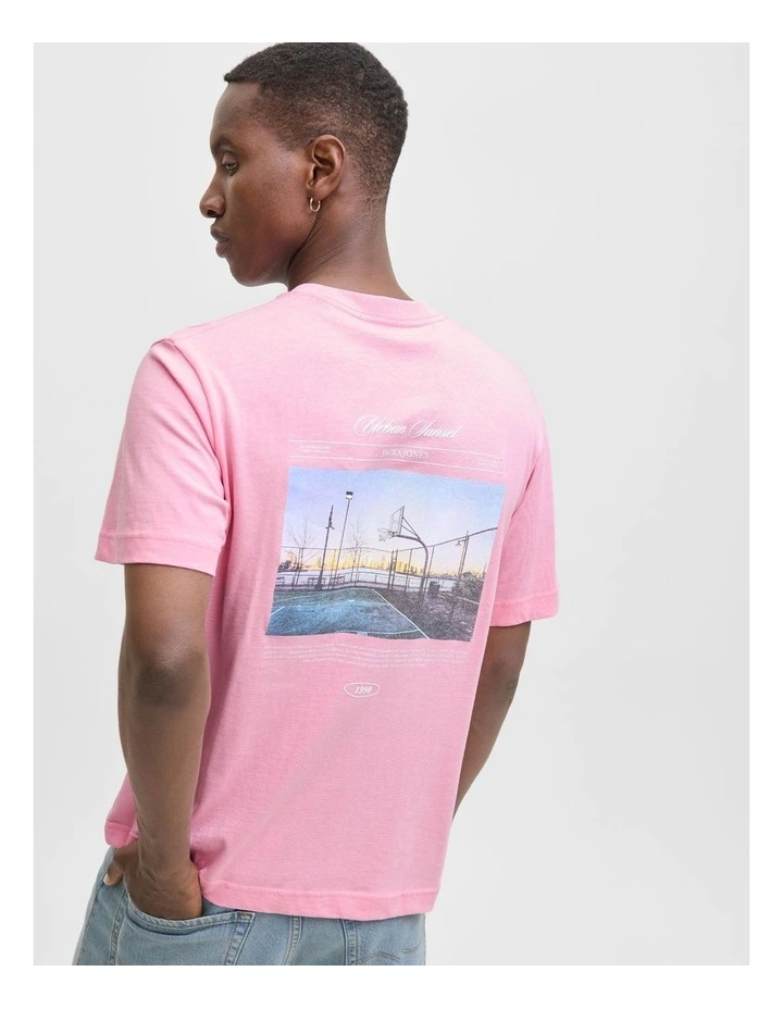Jorbillyburg Photo T-shirt in Prism Pink image 2