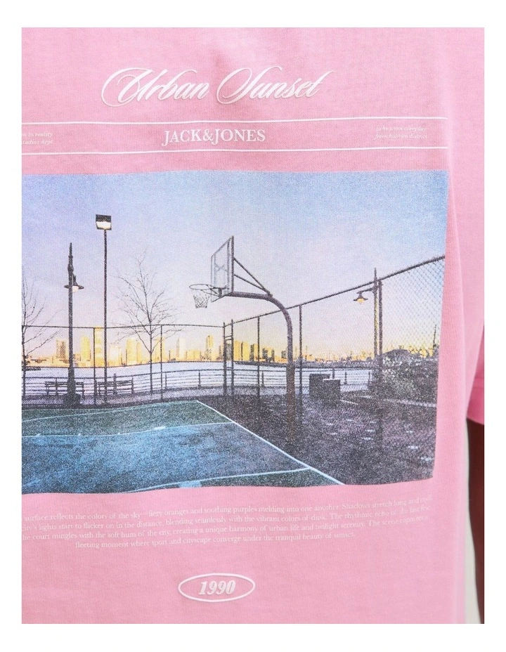 Jorbillyburg Photo T-shirt in Prism Pink image 5