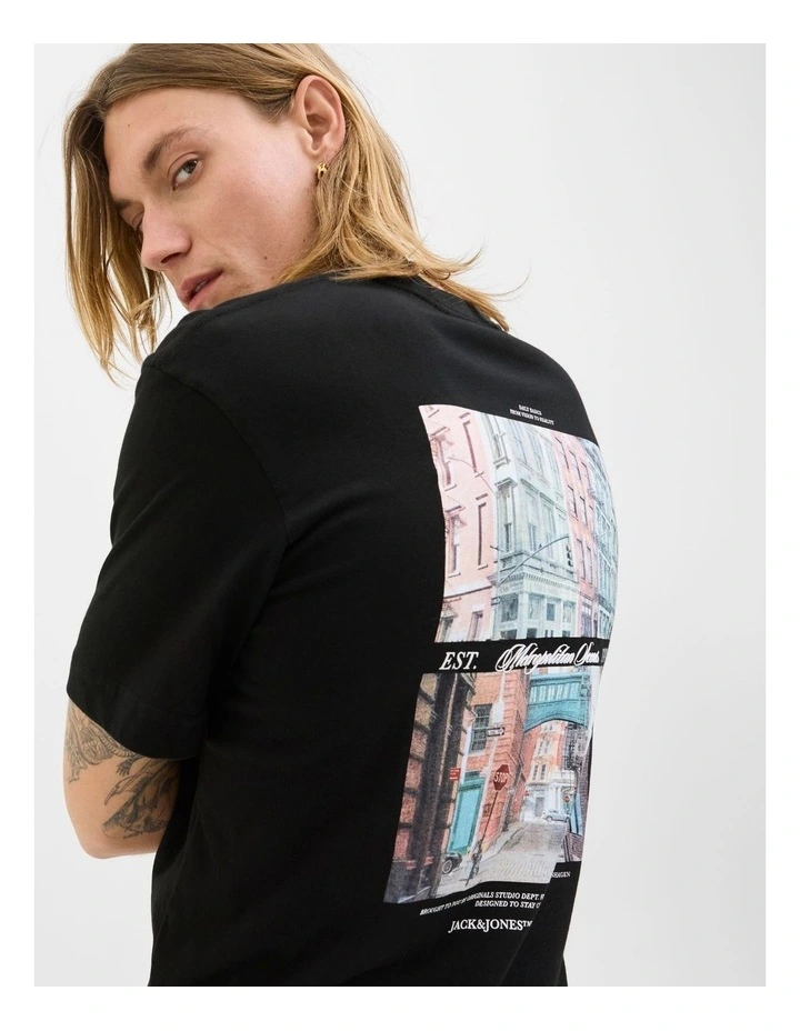 Jorbillyburg Photo T-shirt in Black image 2