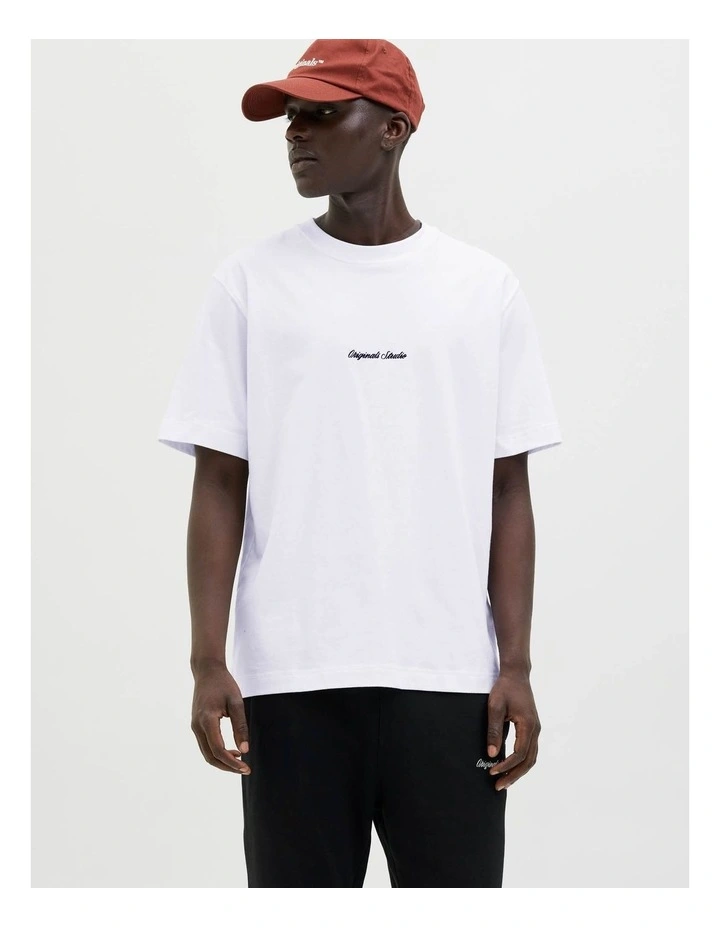 Jornorrebro Embroidered T-shirt in Bright White image 2