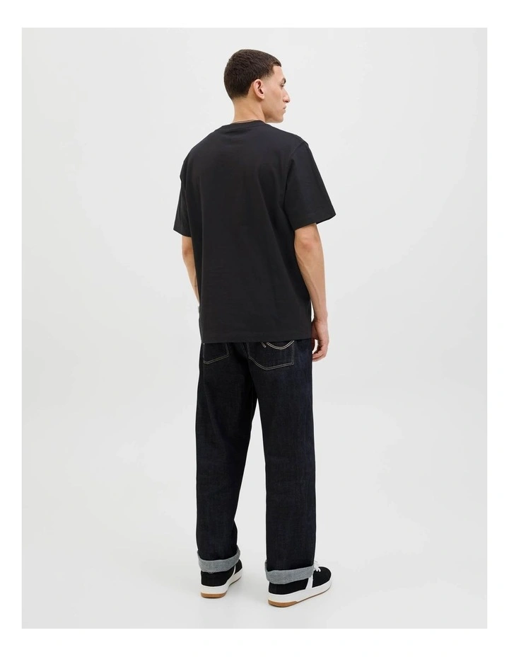 Jornorrebro Embroidered T-shirt in Black image 2