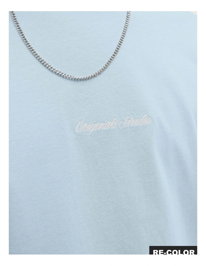 Jornorrebro Embroidered T-shirt in Skyway image 5