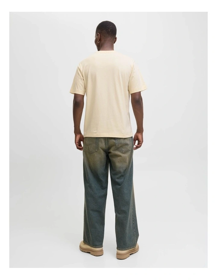Jornorrebro Embroidered T-shirt in Antique White image 2