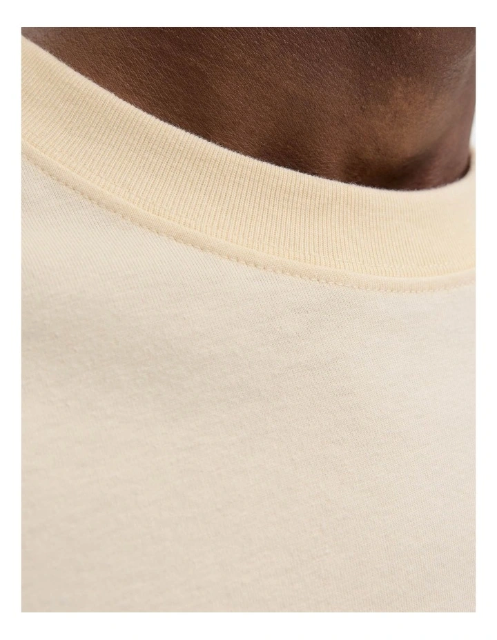 Jornorrebro Embroidered T-shirt in Antique White image 5