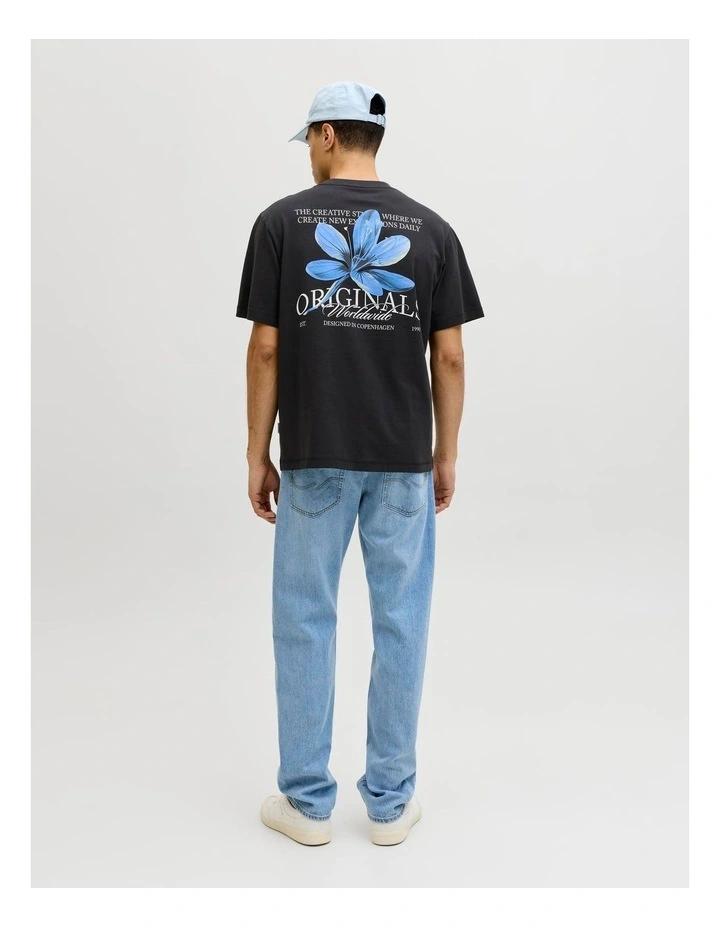 Catskills Cut Out Tee Crew Neck in Black image 4