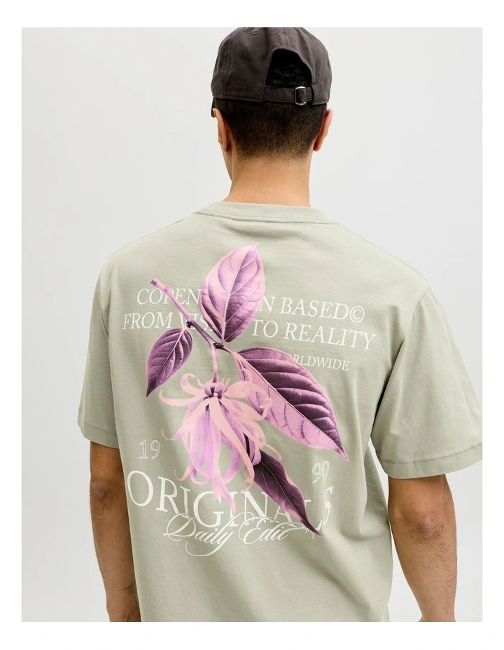 Catskills Cut Out Tee Crew Neck in Green image 2