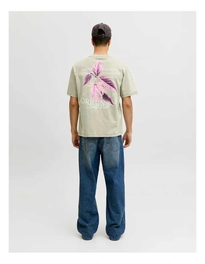 Catskills Cut Out Tee Crew Neck in Green image 4