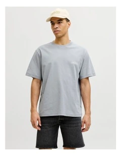 Catskills Cut Out Tee Crew Neck in Blue