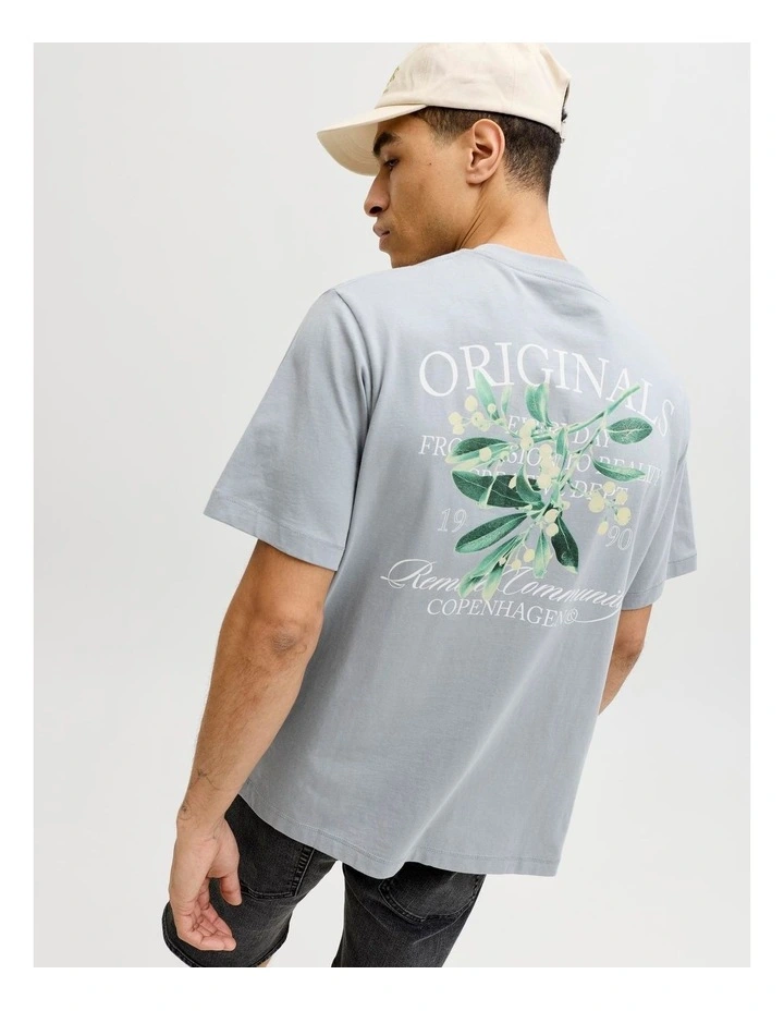 Catskills Cut Out Tee Crew Neck in Blue image 2